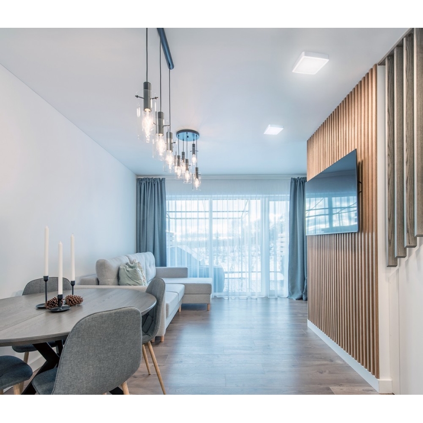 LED taklampa SIGARO SQUARE LED/18W/230V 4000K IP40