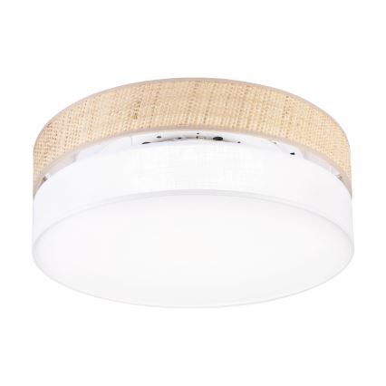 LED-taklampa SIRJA BOHO LED/36W/230V 4000K Ø 45 cm beige/vit