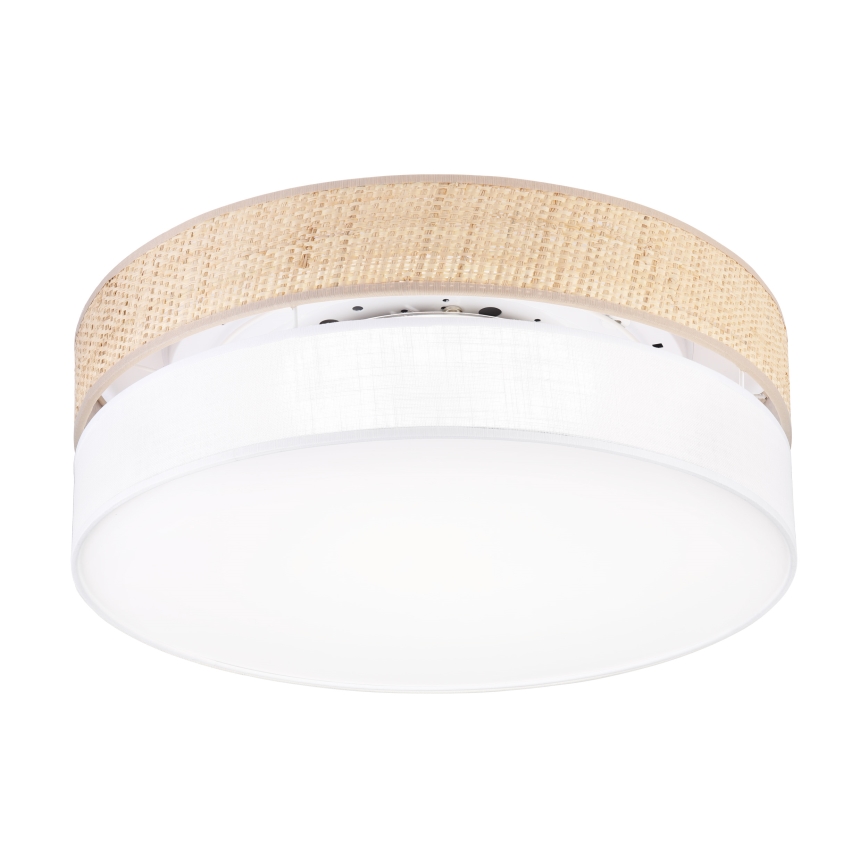 LED-taklampa SIRJA BOHO LED/36W/230V 4000K Ø 45 cm beige/vit