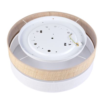 LED-taklampa SIRJA BOHO LED/36W/230V 4000K Ø 45 cm beige/vit