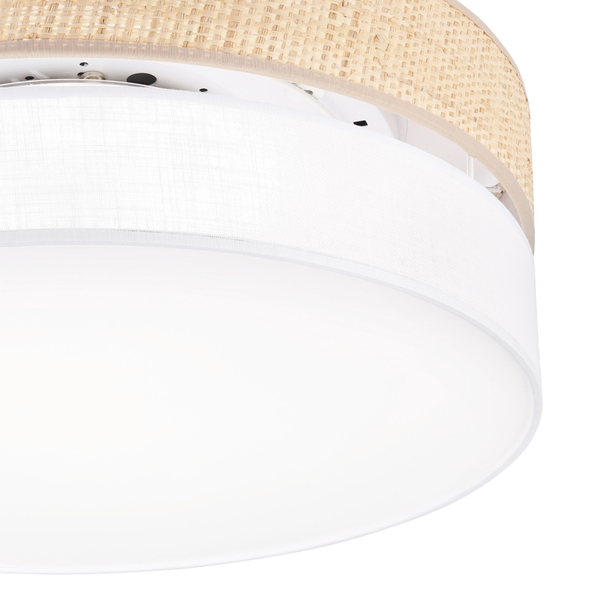 LED-taklampa SIRJA BOHO LED/36W/230V 4000K Ø 45 cm beige/vit