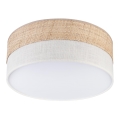 LED-taklampa SIRJA BOHO LED/20W/230V 4000K Ø 35 cm beige/krämvit