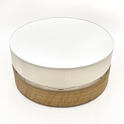 LED-taklampa SIRJA BOHO LED/20W/230V 4000K Ø 35 cm beige/krämvit