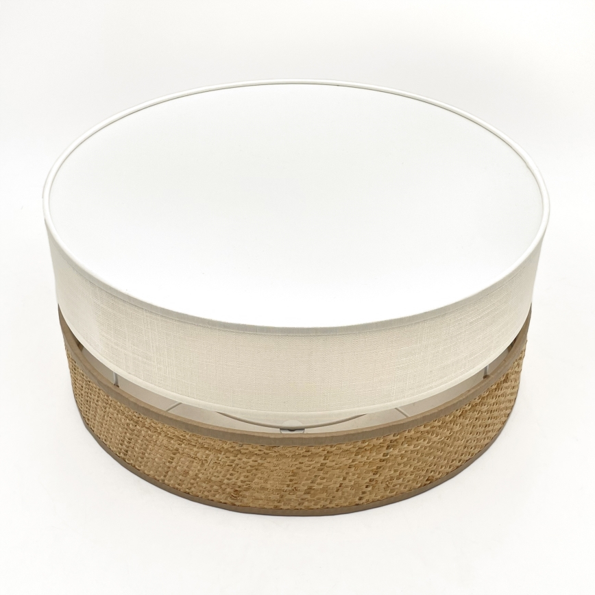 LED-taklampa SIRJA BOHO LED/20W/230V 4000K Ø 35 cm beige/krämvit