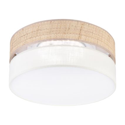 LED-taklampa SIRJA BOHO LED/20W/230V 4000K Ø 35 cm beige/krämvit