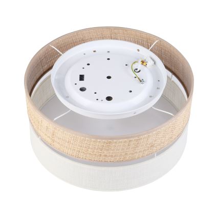 LED-taklampa SIRJA BOHO LED/20W/230V 4000K Ø 35 cm beige/krämvit