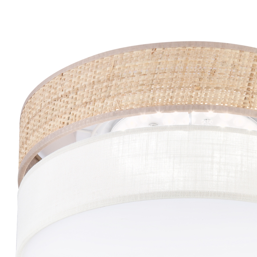 LED-taklampa SIRJA BOHO LED/20W/230V 4000K Ø 35 cm beige/krämvit
