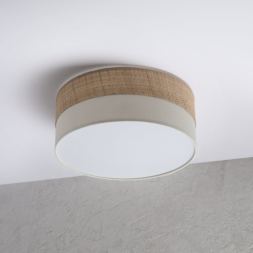 LED-taklampa SIRJA BOHO LED/20W/230V 4000K Ø 35 cm beige/krämvit
