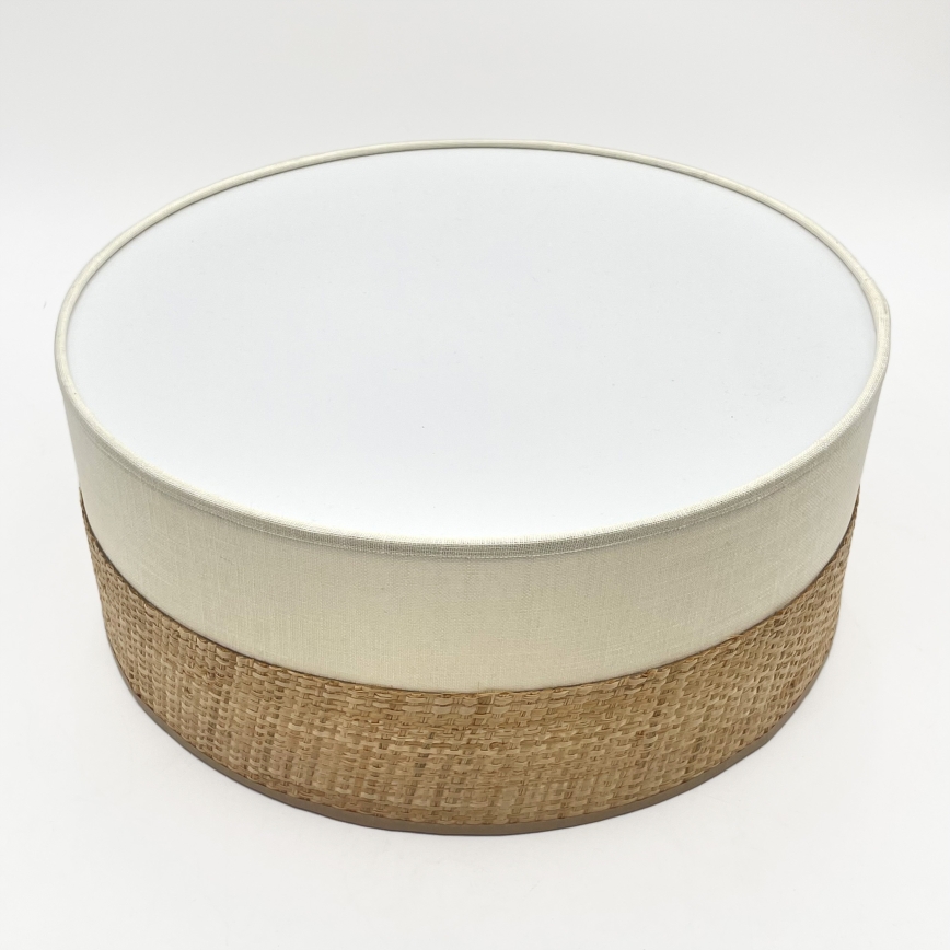 LED-taklampa SIRJA BOHO LED/20W/230V 4000K Ø 35 cm beige/krämvit