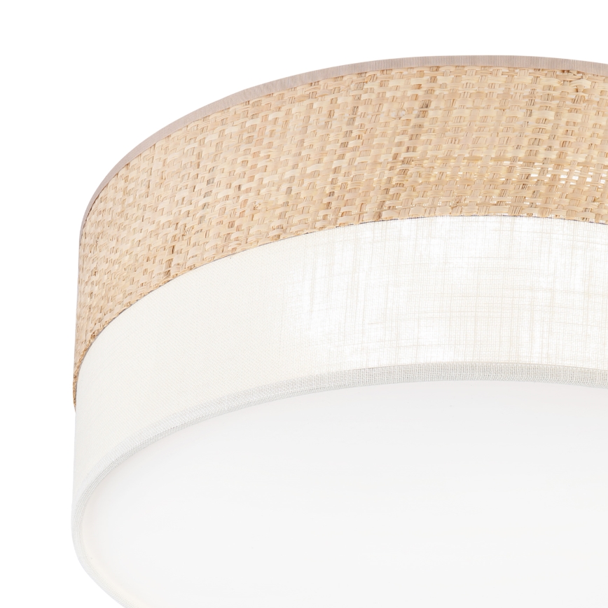 LED-taklampa SIRJA BOHO LED/20W/230V 4000K Ø 35 cm beige/krämvit