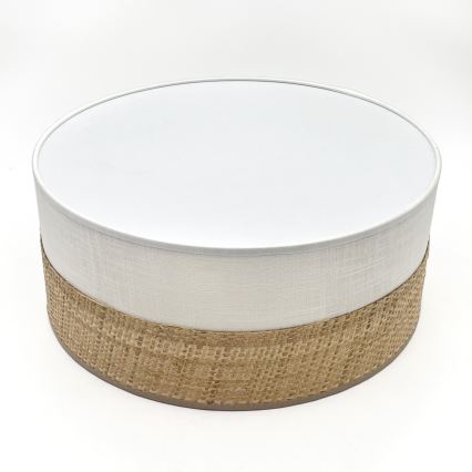 LED-taklampa SIRJA BOHO LED/20W/230V 4000K Ø 35 cm beige/vit