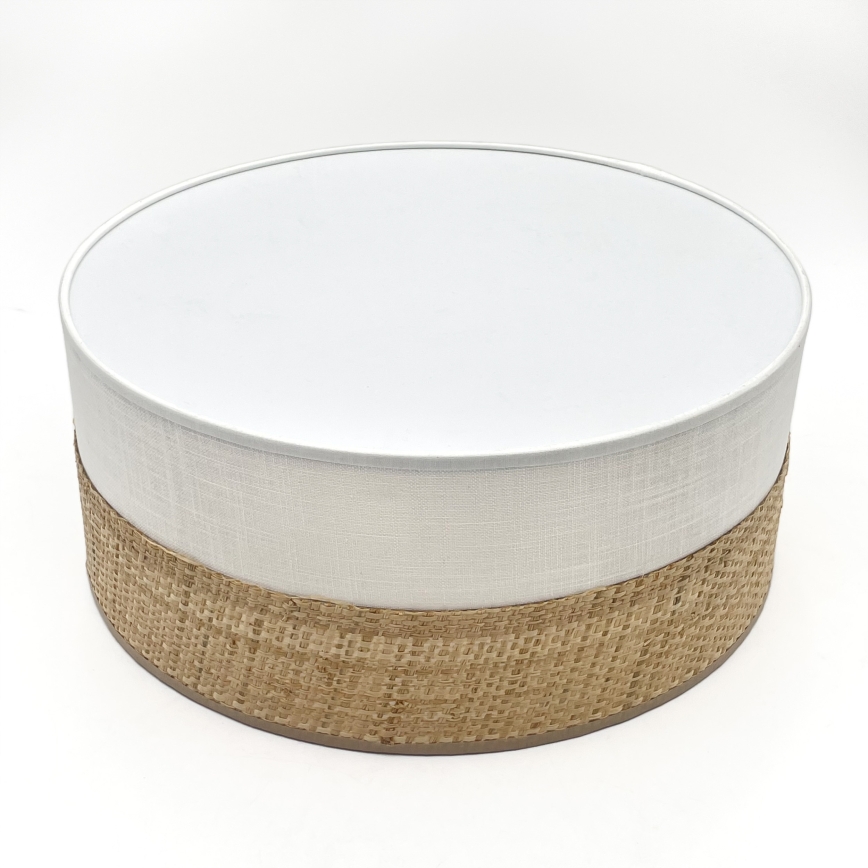 LED-taklampa SIRJA BOHO LED/20W/230V 4000K Ø 35 cm beige/vit