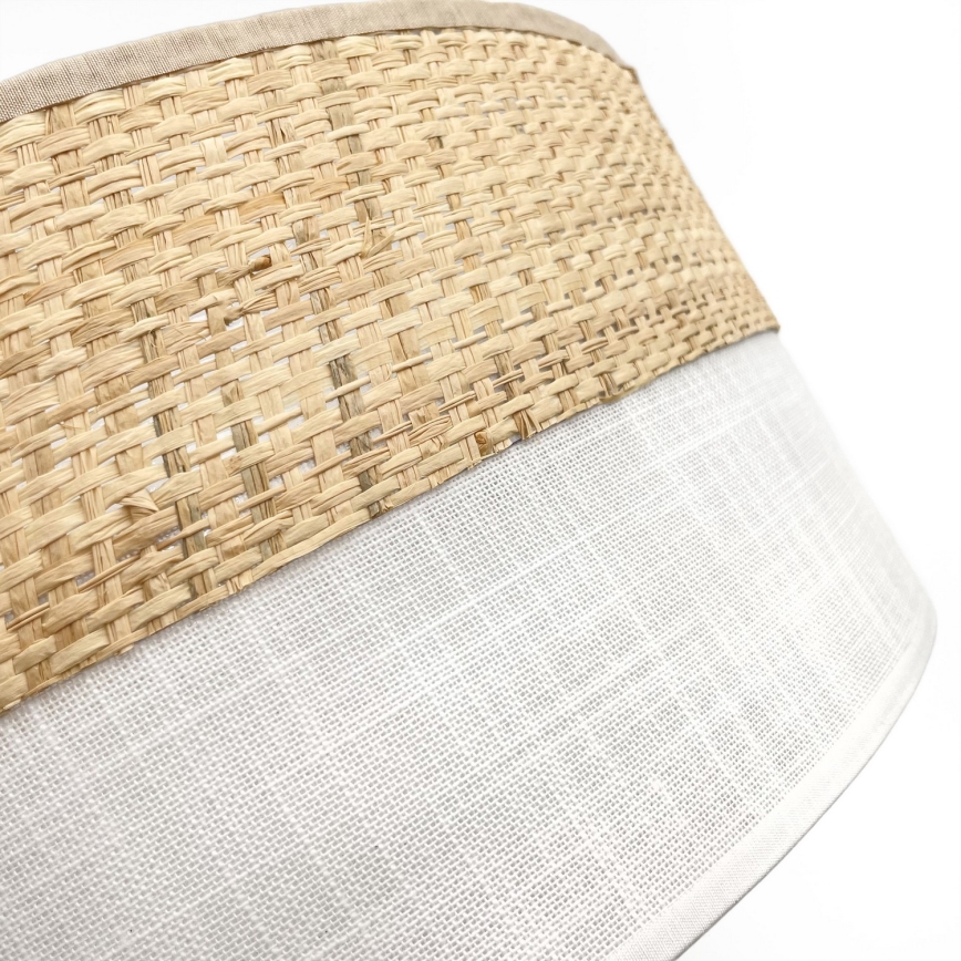 LED-taklampa SIRJA BOHO LED/20W/230V 4000K Ø 35 cm beige/vit