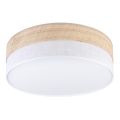LED taklampa SIRJA BOHO LED/36W/230V 4000K diam. 45 cm beige/vit