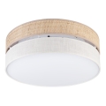 LED taklampa SIRJA BOHO LED/36W/230V 4000K Ø 45 cm beige/krämvit