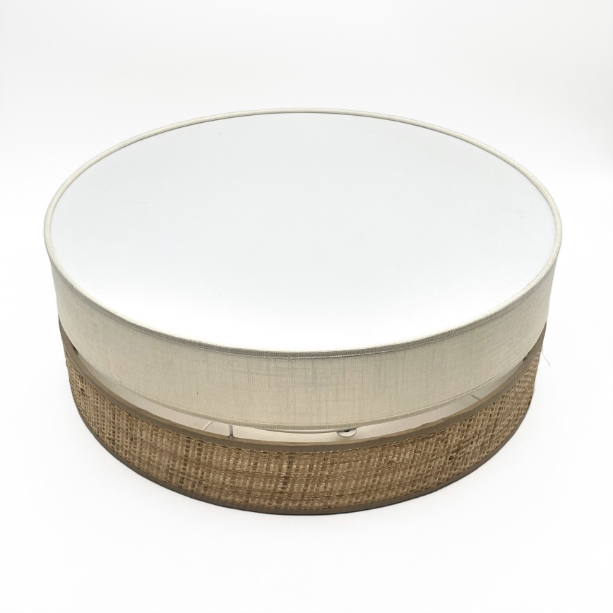 LED taklampa SIRJA BOHO LED/36W/230V 4000K Ø 45 cm beige/krämvit