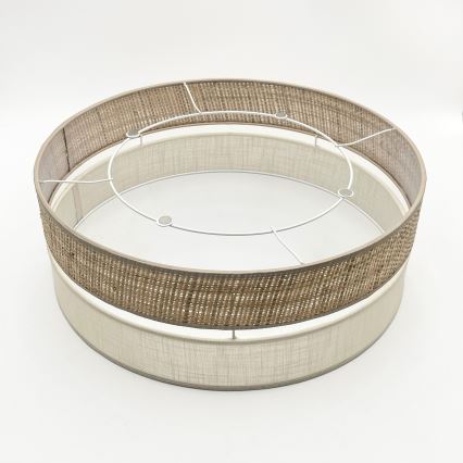 LED taklampa SIRJA BOHO LED/36W/230V 4000K Ø 45 cm beige/krämvit