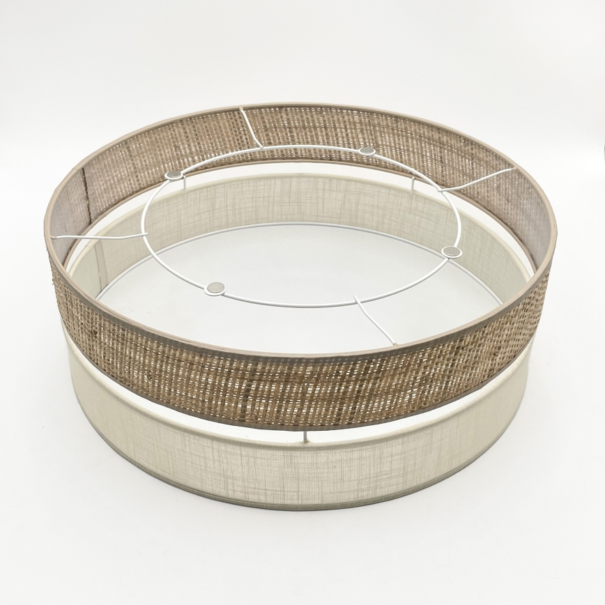 LED taklampa SIRJA BOHO LED/36W/230V 4000K Ø 45 cm beige/krämvit