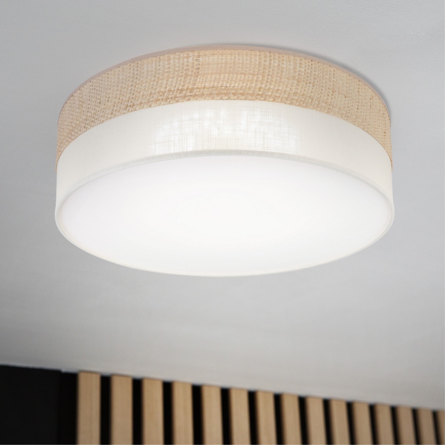 LED-taklampa SIRJA BOHO LED/36W/230V 4000K Ø 45 cm beige/krämfärgad