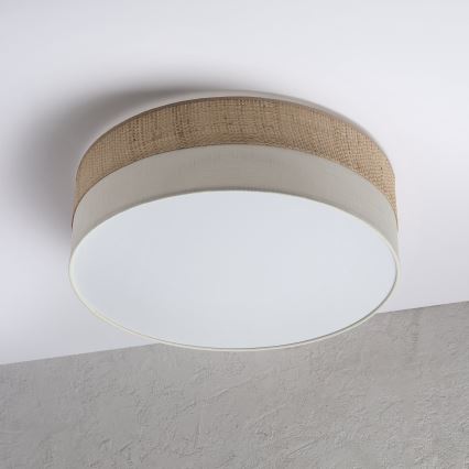 LED-taklampa SIRJA BOHO LED/36W/230V 4000K Ø 45 cm beige/krämfärgad