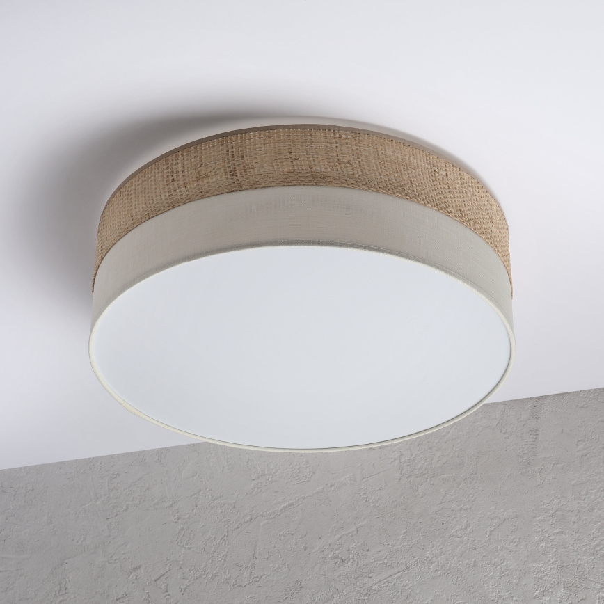 LED-taklampa SIRJA BOHO LED/36W/230V 4000K Ø 45 cm beige/krämfärgad