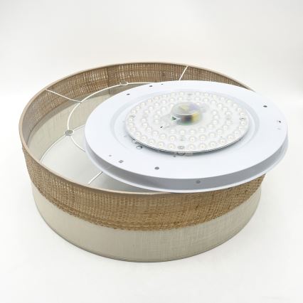 LED-taklampa SIRJA BOHO LED/36W/230V 4000K Ø 45 cm beige/krämfärgad