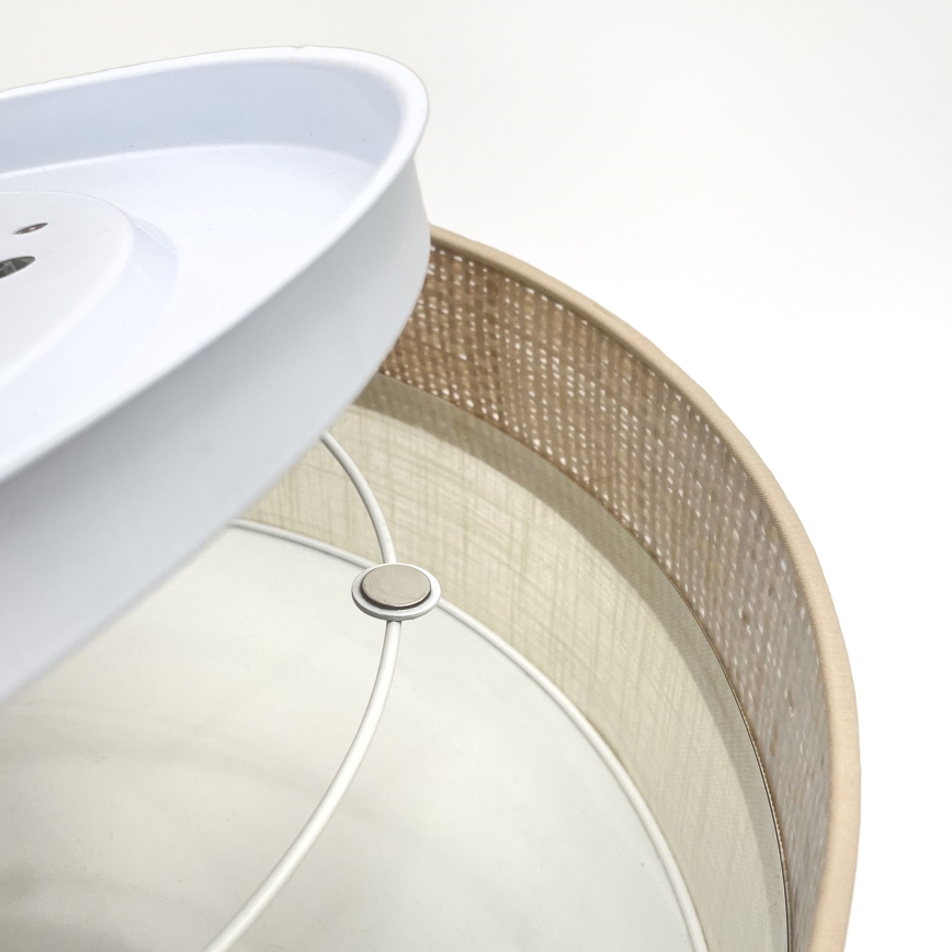 LED-taklampa SIRJA BOHO LED/36W/230V 4000K Ø 45 cm beige/krämfärgad