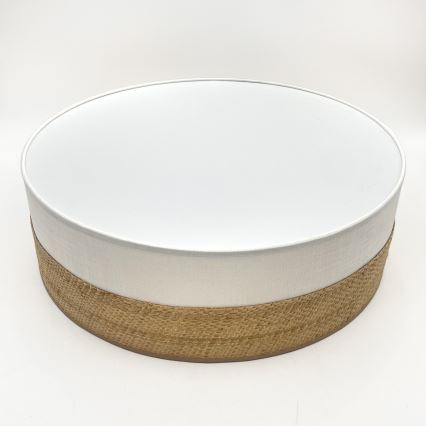 LED taklampa SIRJA BOHO LED/36W/230V 4000K diam. 45 cm beige/vit