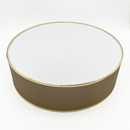 LED-taklampa SIRJA LED/20W/230V 4000K Ø 35 cm brun/guld