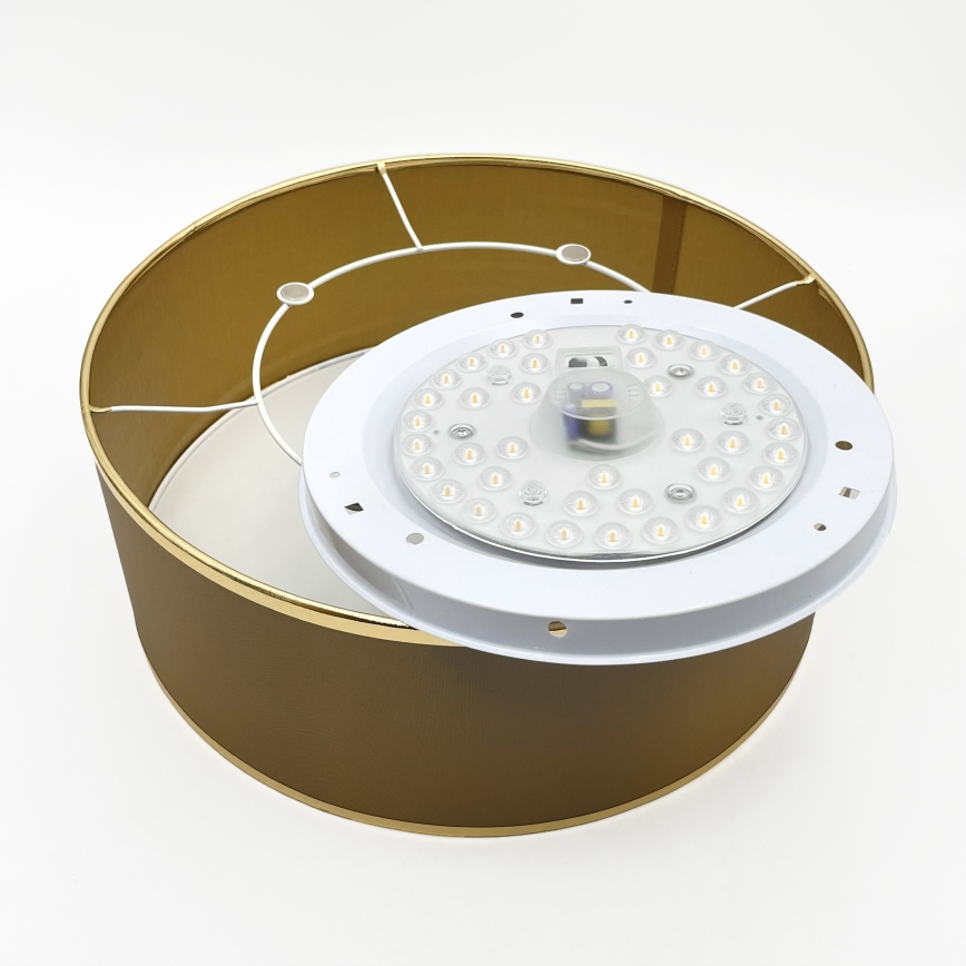 LED-taklampa SIRJA LED/20W/230V 4000K Ø 35 cm brun/guld