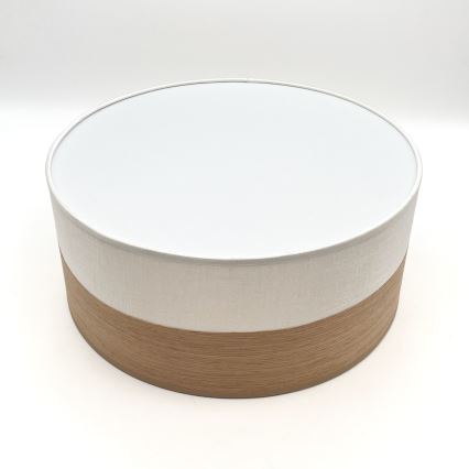 LED taklampa SIRJA WOOD LED/20W/230V diameter 35 cm vit/ek
