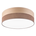 LED taklampa SIRJA WOOD LED/36W/230V diameter 45 cm brun/ek