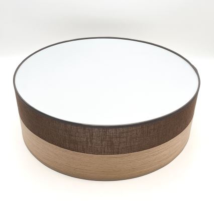 LED taklampa SIRJA WOOD LED/36W/230V diameter 45 cm brun/ek