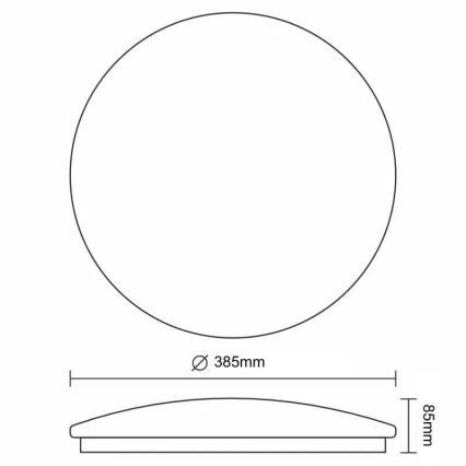 LED Dimbar taklampa STAR LED/36W/230V 3000-6500K + fjärrkontroll