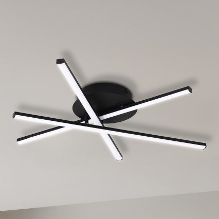 LED taklampa STICK LED/12W/230V svart