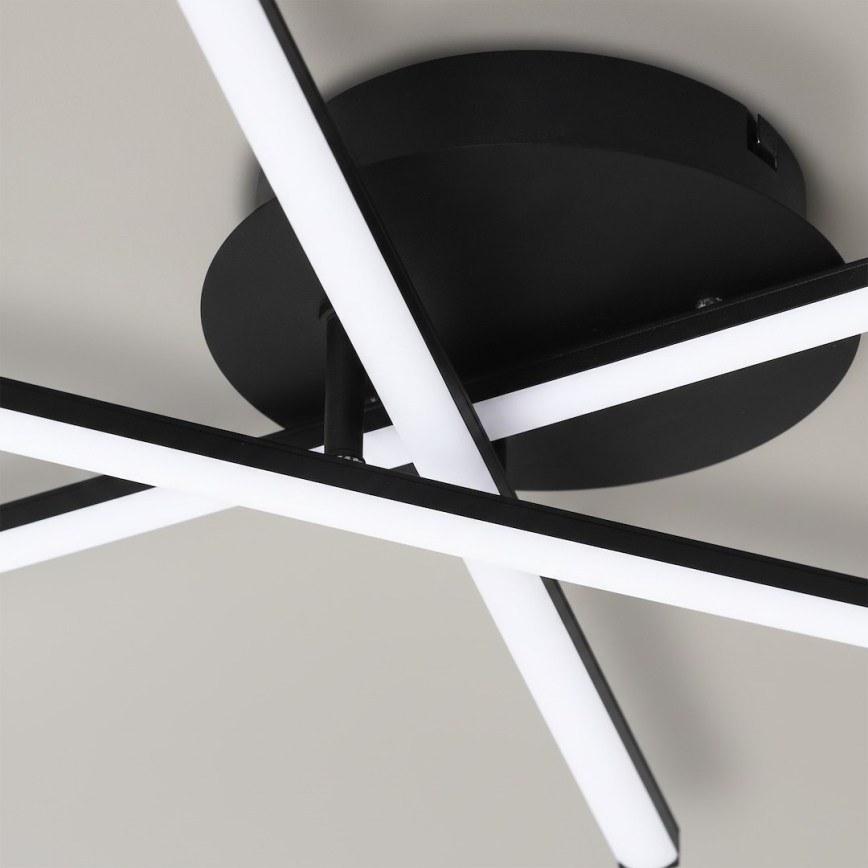 LED taklampa STICK LED/12W/230V svart