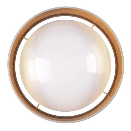 LED taklampa TULUZA LED/18W/230V diameter 32 cm brun