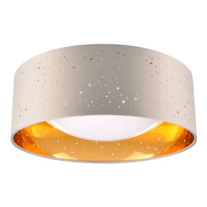 LED taklampa TULUZA LED/18W/230V diameter 32 cm brun