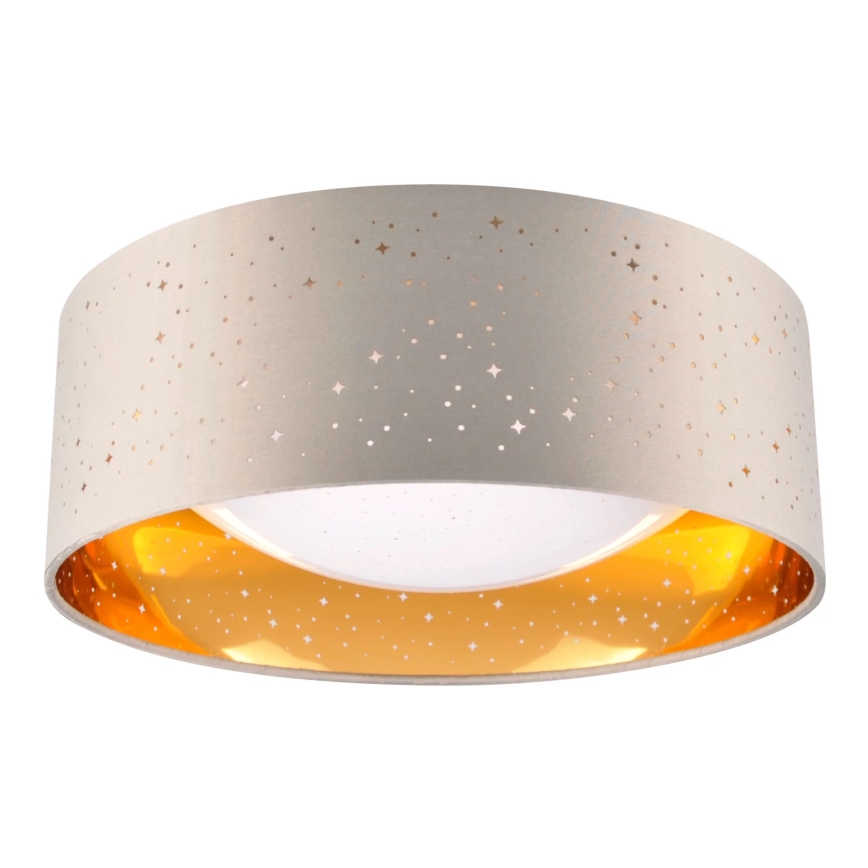 LED taklampa TULUZA LED/18W/230V diameter 32 cm brun