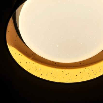 LED taklampa TULUZA LED/18W/230V diameter 32 cm brun