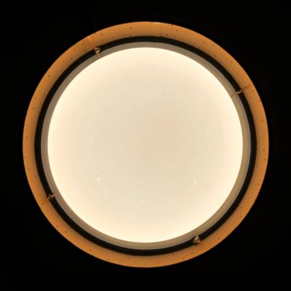 LED taklampa TULUZA LED/18W/230V diameter 32 cm brun