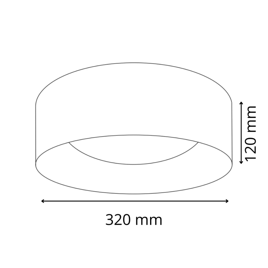 LED taklampa TULUZA LED/18W/230V diameter 32 cm vit