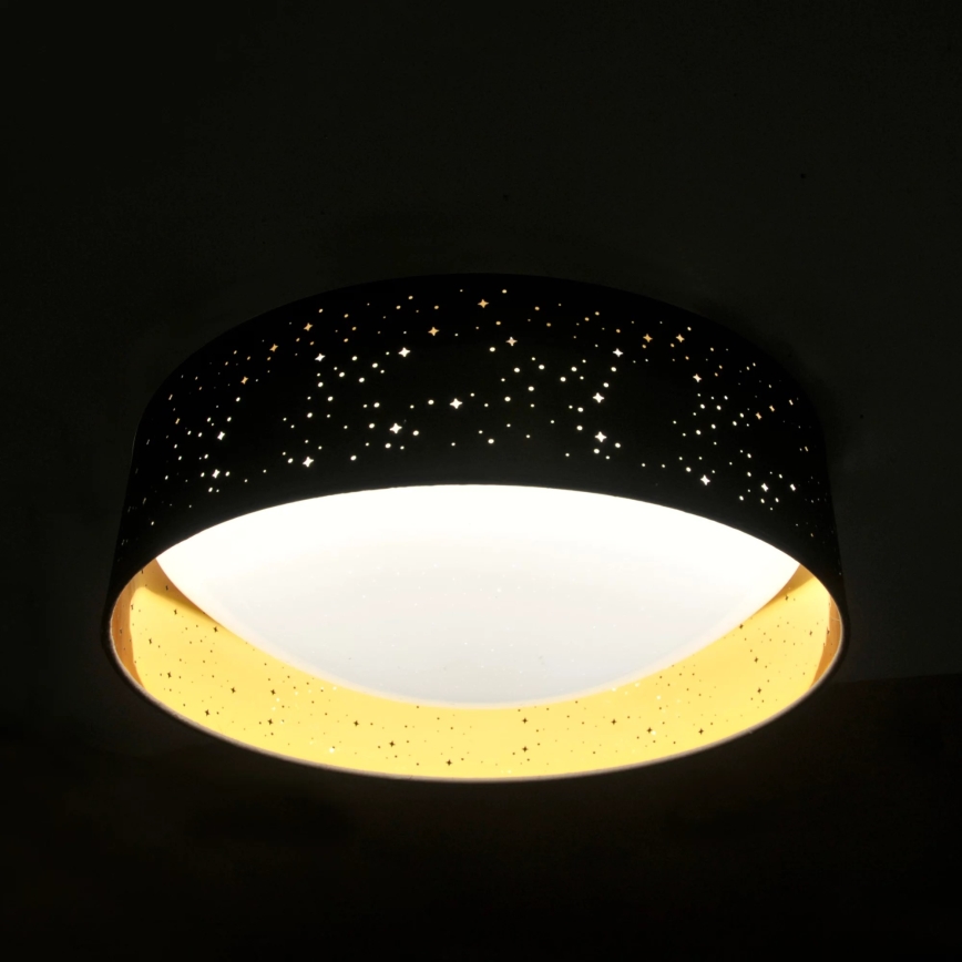 LED taklampa TULUZA LED/24W/230V diameter 40 cm svart