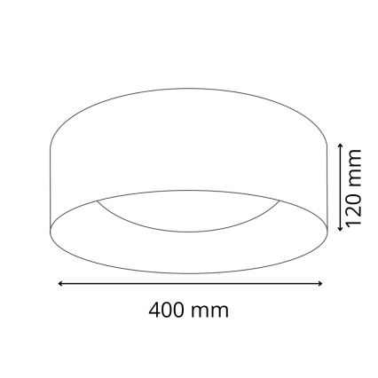 LED taklampa TULUZA LED/24W/230V diameter 40 cm vit