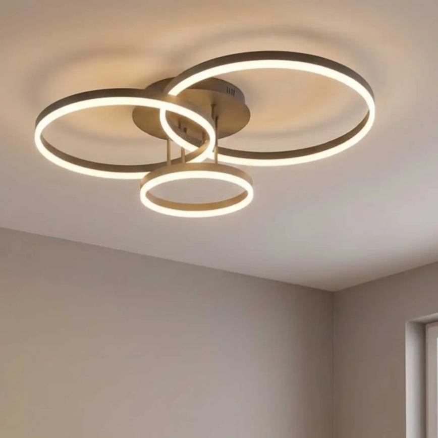 LED-taklampa VAASA LED/58W/230V 3000K svart