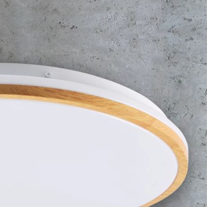 LED taklampa WOODY LED/24W/230V diameter  38 cm