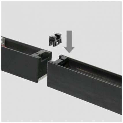 LED taklampa KOLINE – ytmonterad eller pendel, LED/40W/230V, valbara färgtemperaturer 3000/4000/6500K, 120 cm, svart
