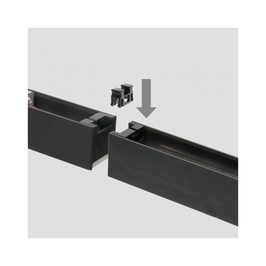 LED taklampa KOLINE – ytmonterad eller pendel, LED/40W/230V, valbara färgtemperaturer 3000/4000/6500K, 120 cm, svart