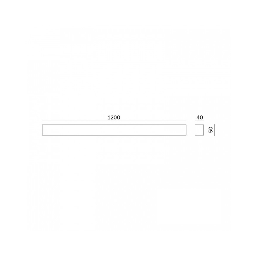LED taklampa KOLINE – ytmonterad eller pendel, LED/40W/230V, valbara färgtemperaturer 3000/4000/6500K, 120 cm, svart