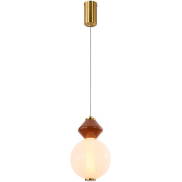 LED takpendel FLORES LED/7W/230V guld/brun